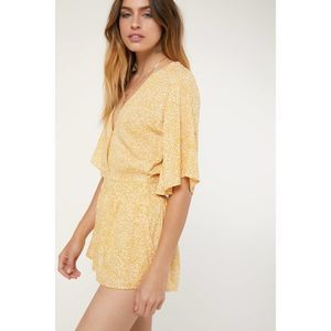 NEW O'Neill Tori Romper Floral Apricot XS